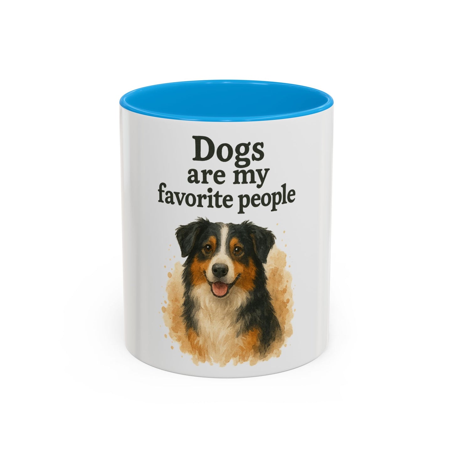 Dog Lovers Colorful Mug - "Dogs are my favorite people" - 11oz