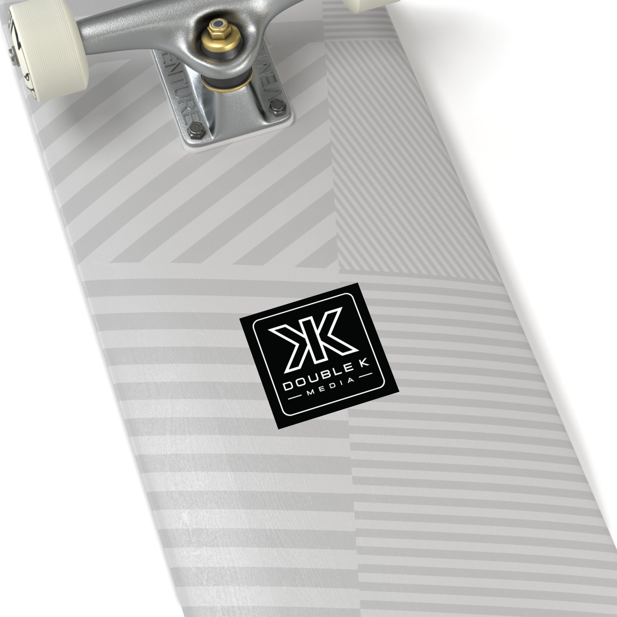 Double K Media Logo Square Sticker