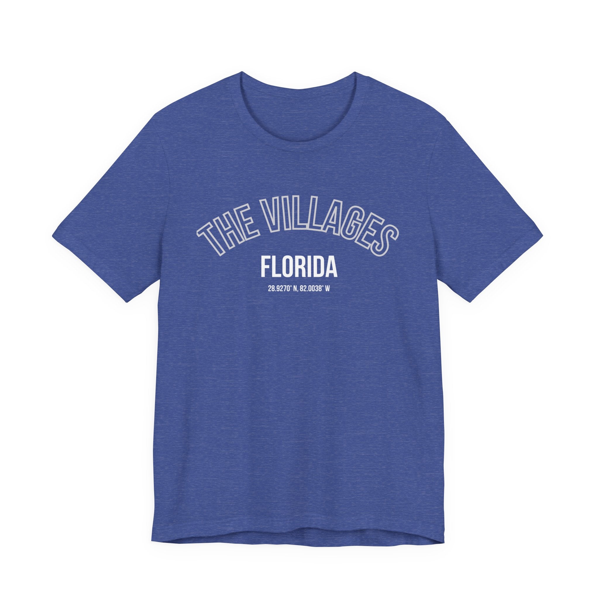 The Villages Florida Unisex Short Sleeve Tee - Trendy Orange T-Shirt