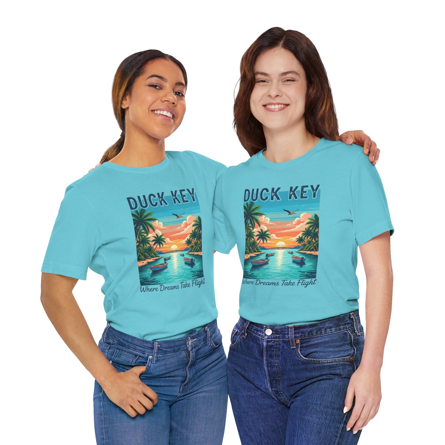 FLORIDA KEYS COLLECTION Duck Key Dreamscape Unisex Tee - Beach Vibes Shirt, Vacation T-Shirt