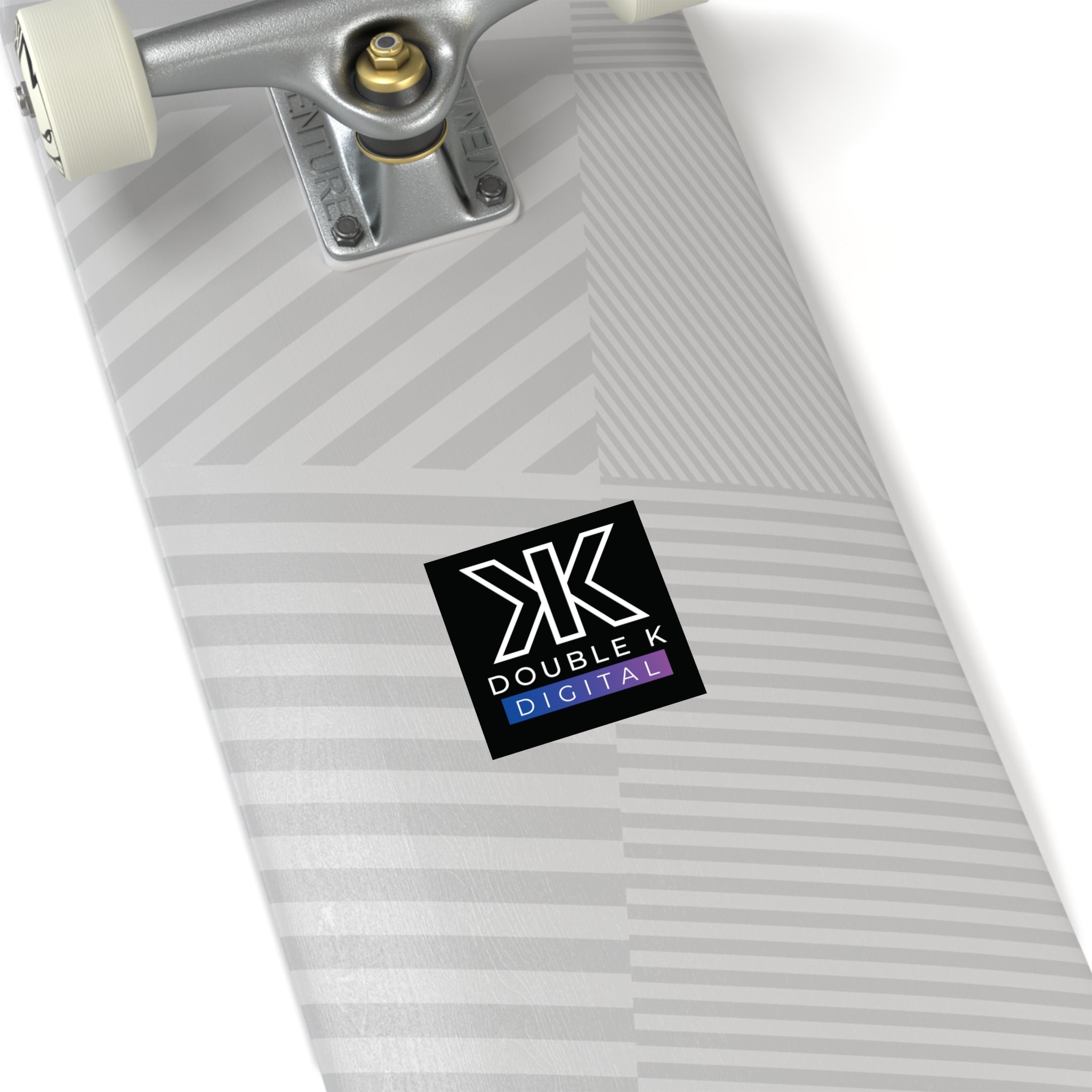 Double K Media Logo Square Sticker