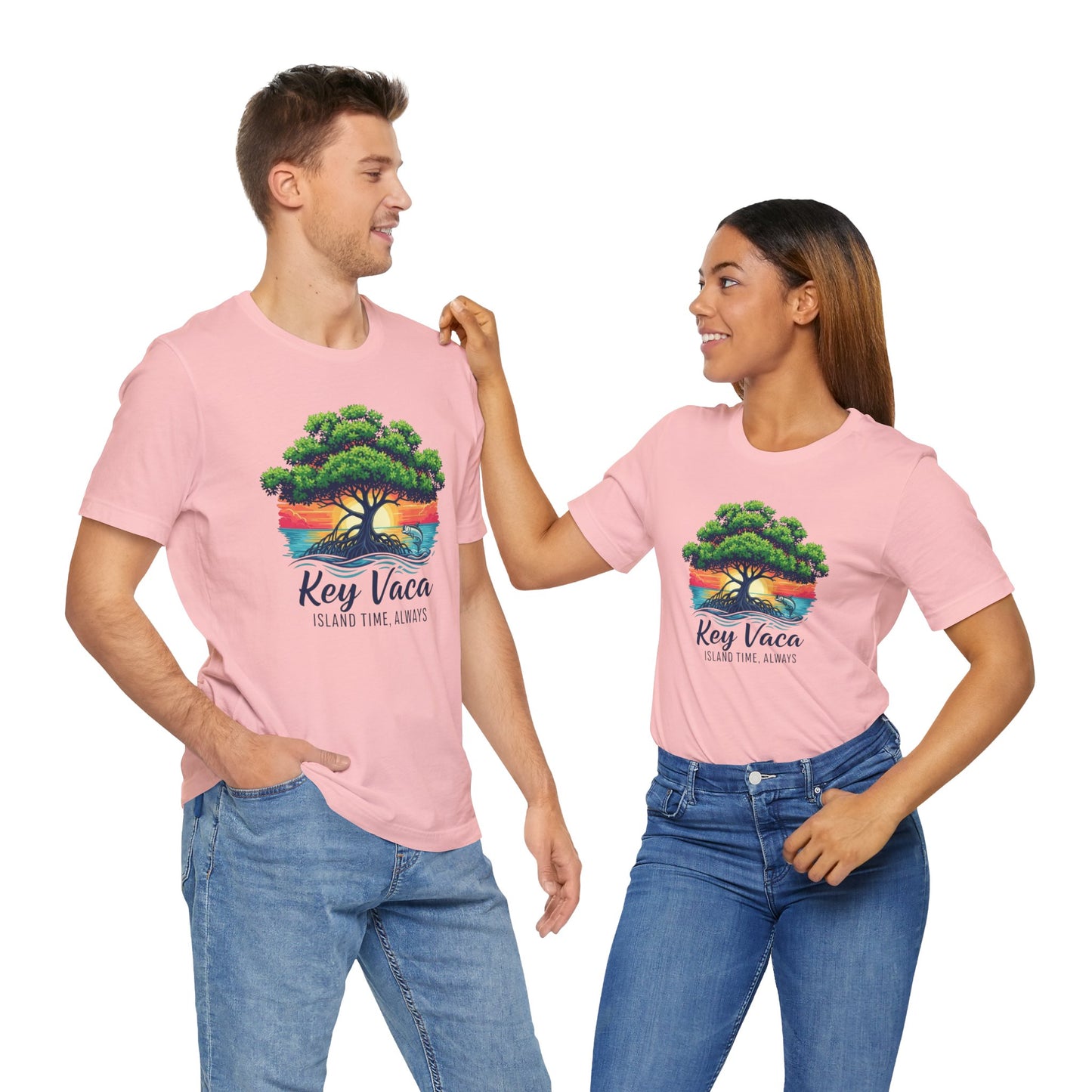 FLORIDA KEYS COLLECTION Key Vaca Sunset Design, Casual Summer Apparel, Unisex Graphic T-Shirt, Beachwear