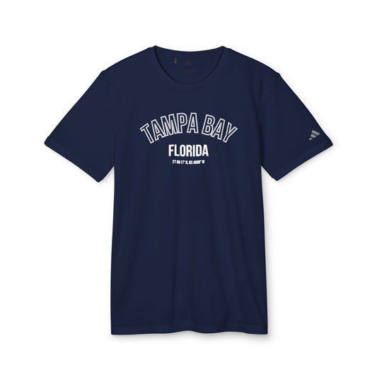 Tampa Bay Florida adidas Sport T-Shirt, Unisex Workout Tee, SPF 50 Protection
