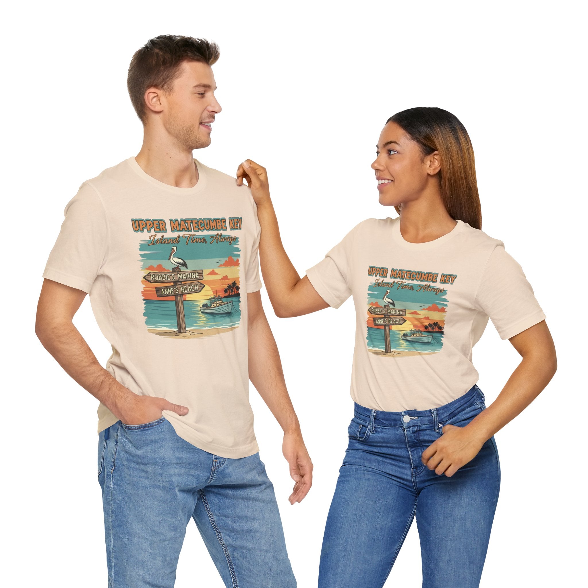 FLORIDA KEYS COLLECTION Upper Matecumbe Key Graphic Tee | Perfect for Summer Outings, Vacations
