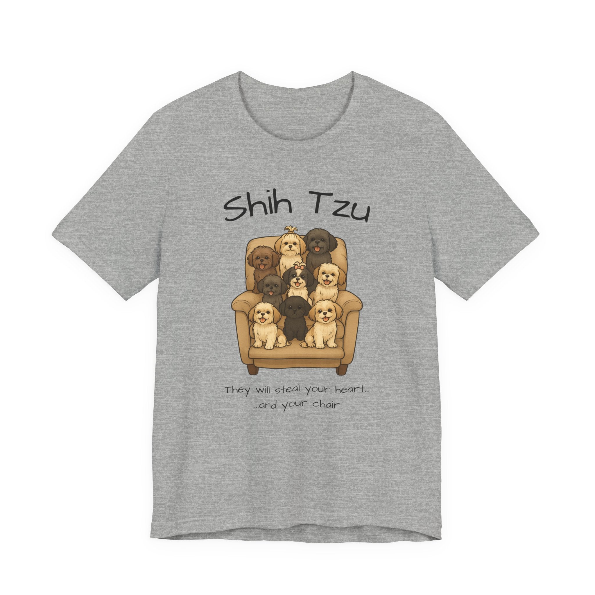 Cute Shih Tzu Dog Tee, Pet Lover Shirt, Dog Mom Gift, Animal Lover Tee