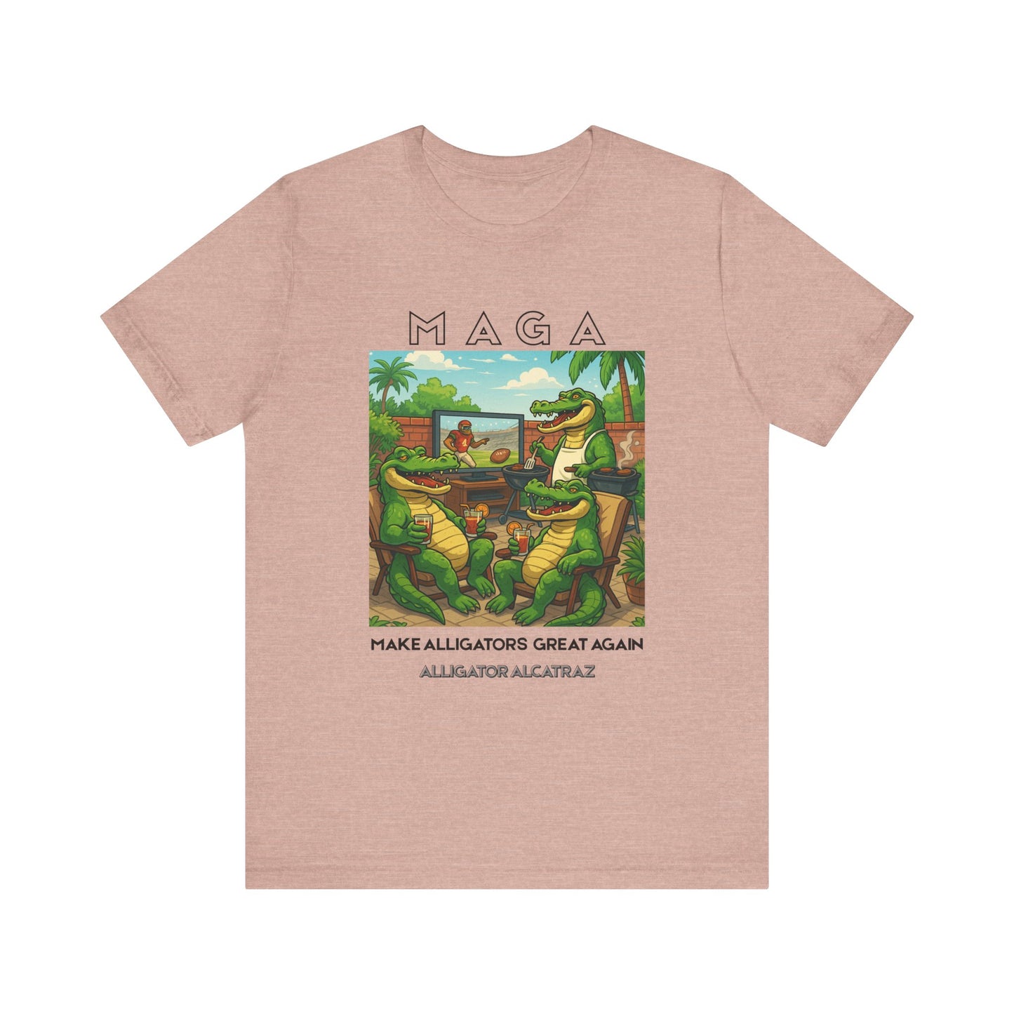 MAGA Make Alligators Great Again, Funny Animal Shirt, Quirky Graphic T-Shirt