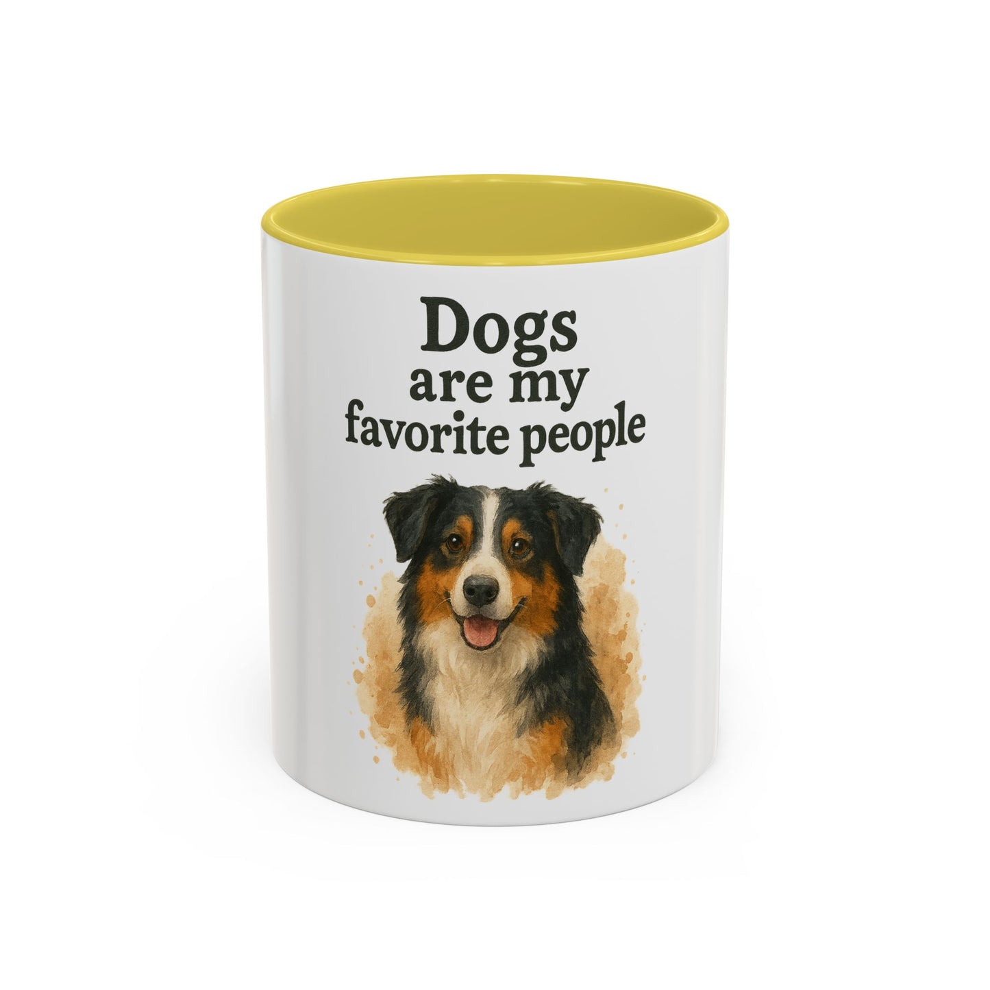 Dog Lovers Colorful Mug - "Dogs are my favorite people" - 11oz