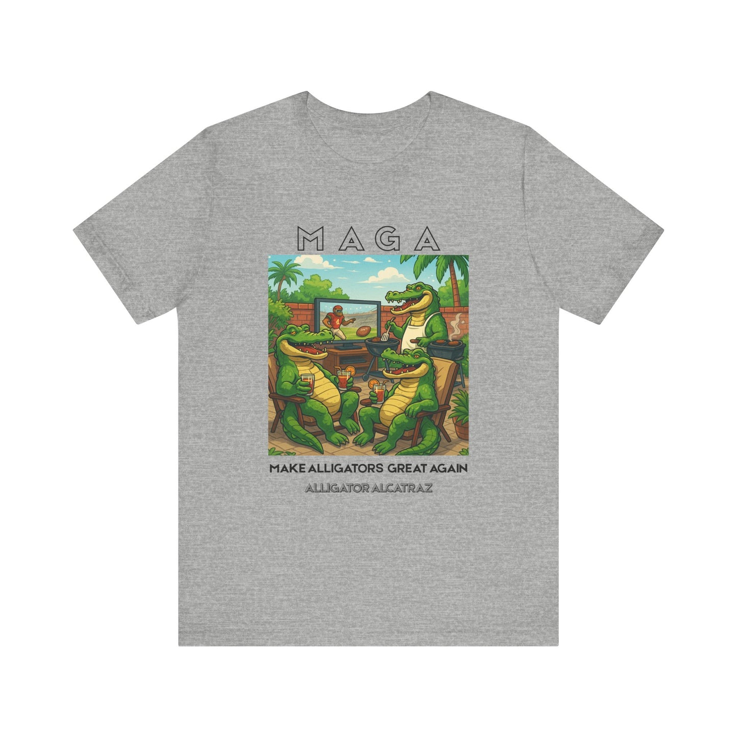 MAGA Make Alligators Great Again, Funny Animal Shirt, Quirky Graphic T-Shirt