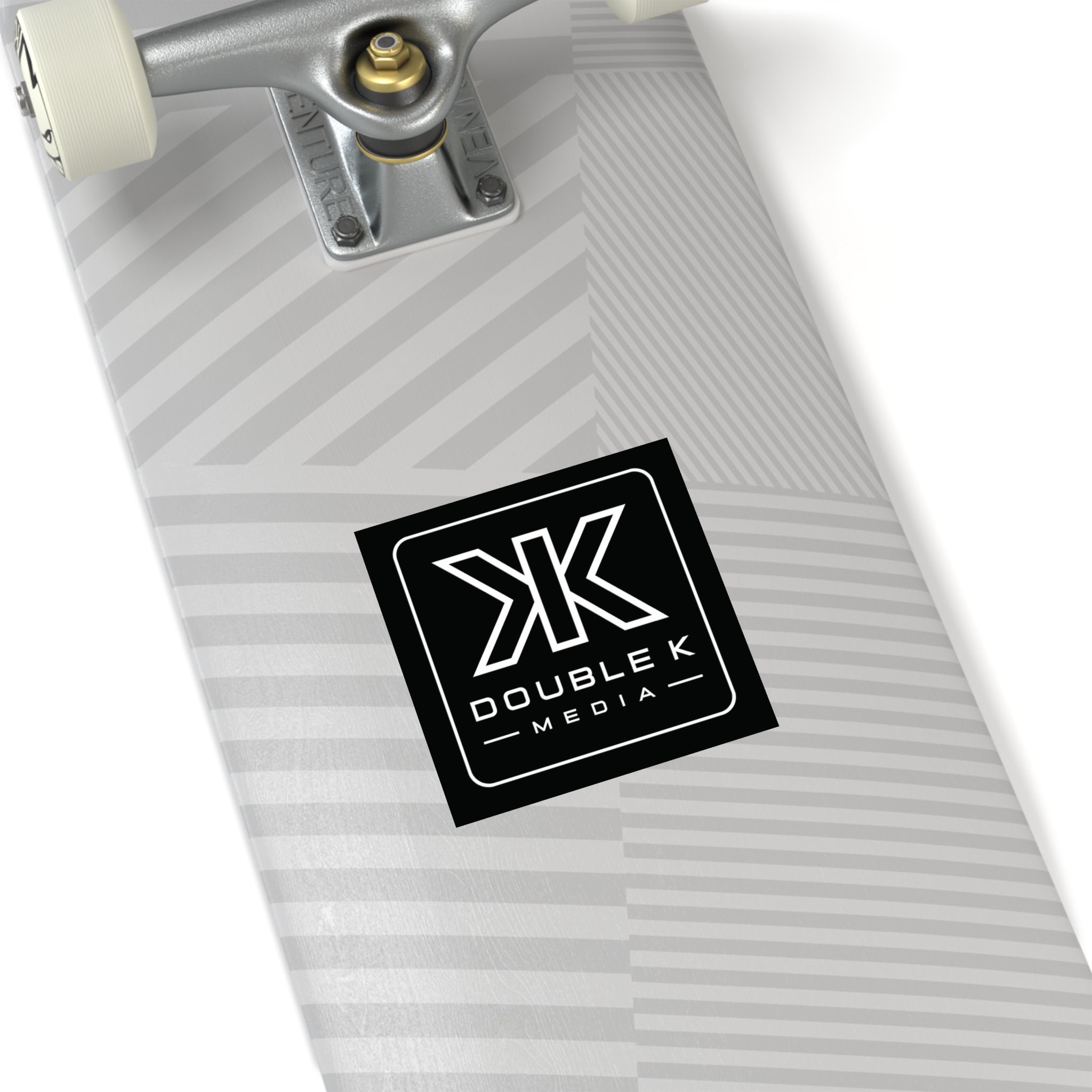Double K Media Logo Square Sticker