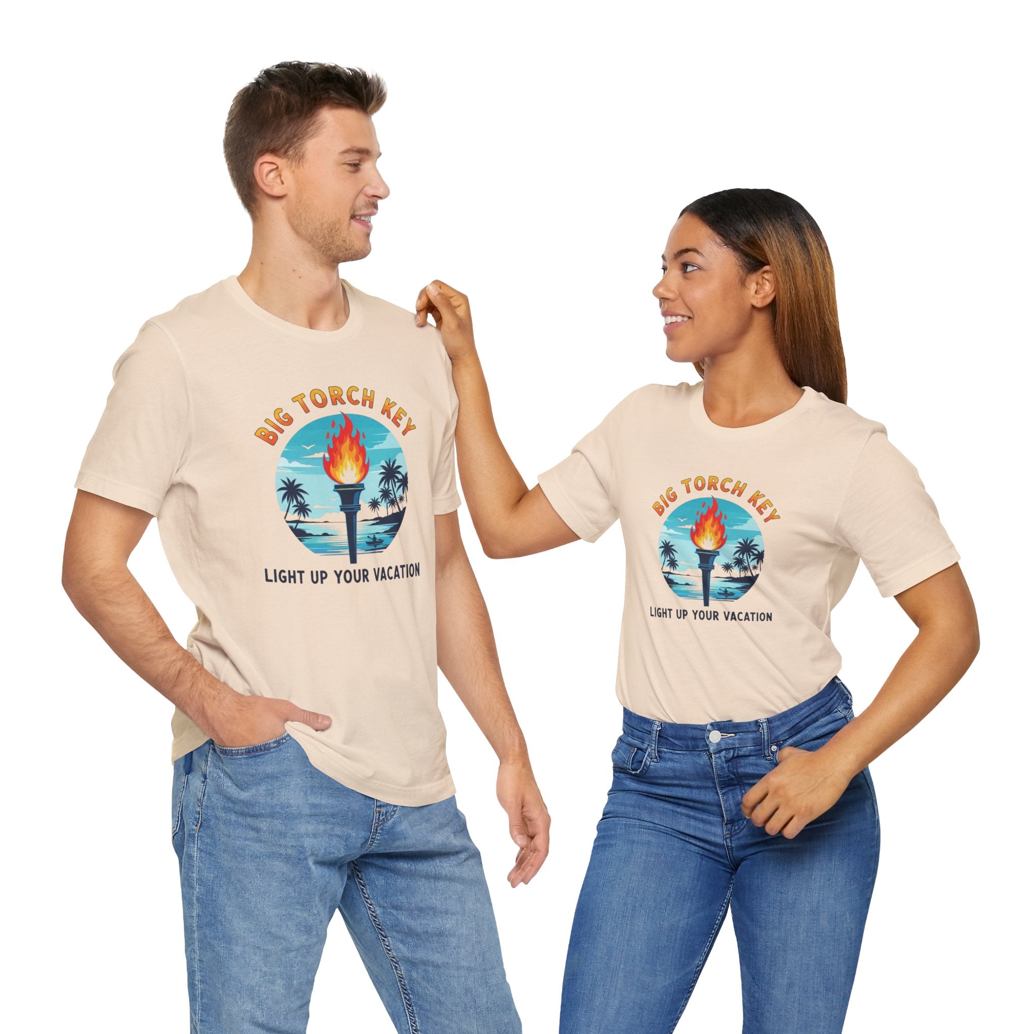 FLORIDA KEYS COLLECTION Big Torch Key Vacation Tee - Light Up Your Vacation, Casual Summer Shirt, Beachwear, Travel Gift, Unisex Graphic Tee