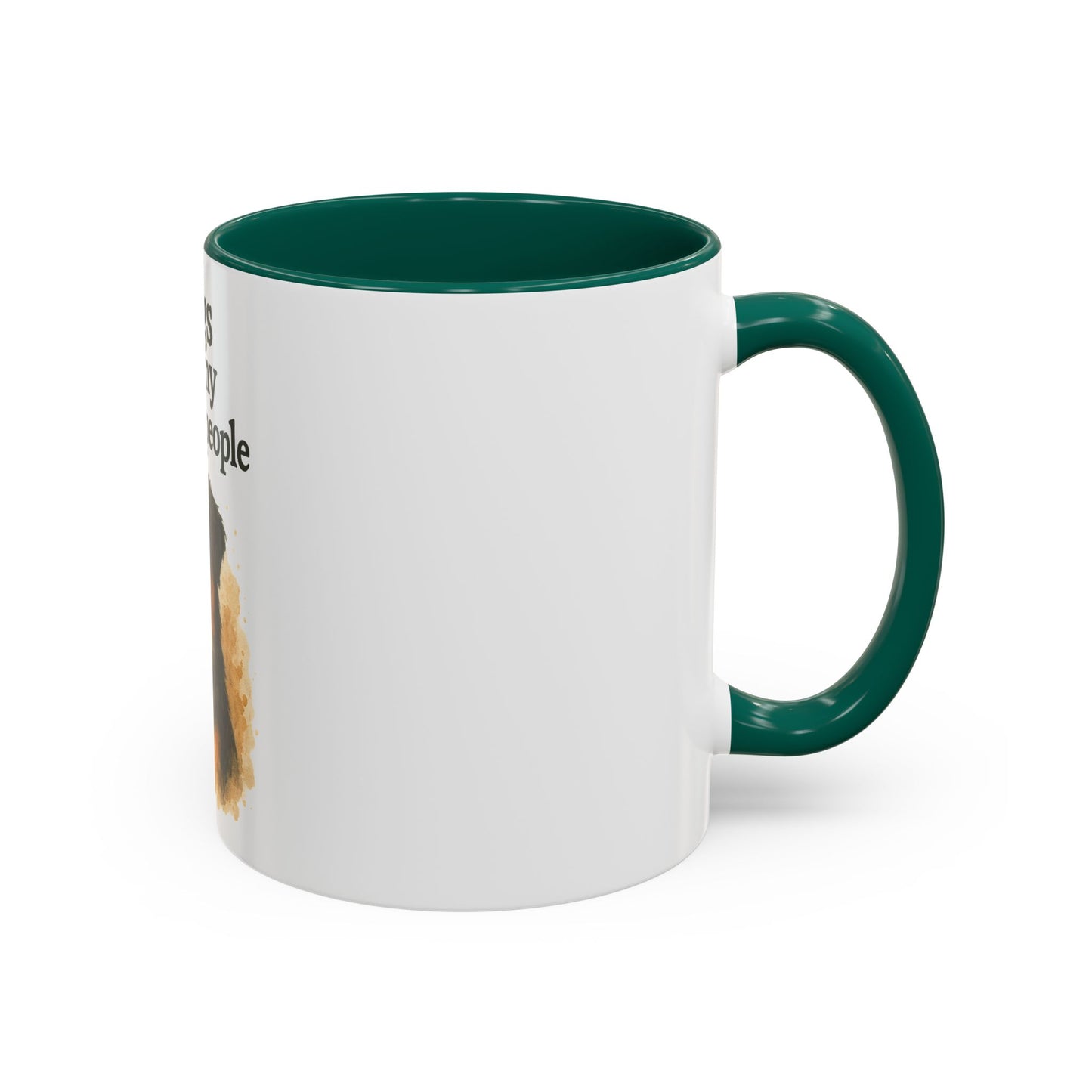 Dog Lovers Colorful Mug - "Dogs are my favorite people" - 11oz