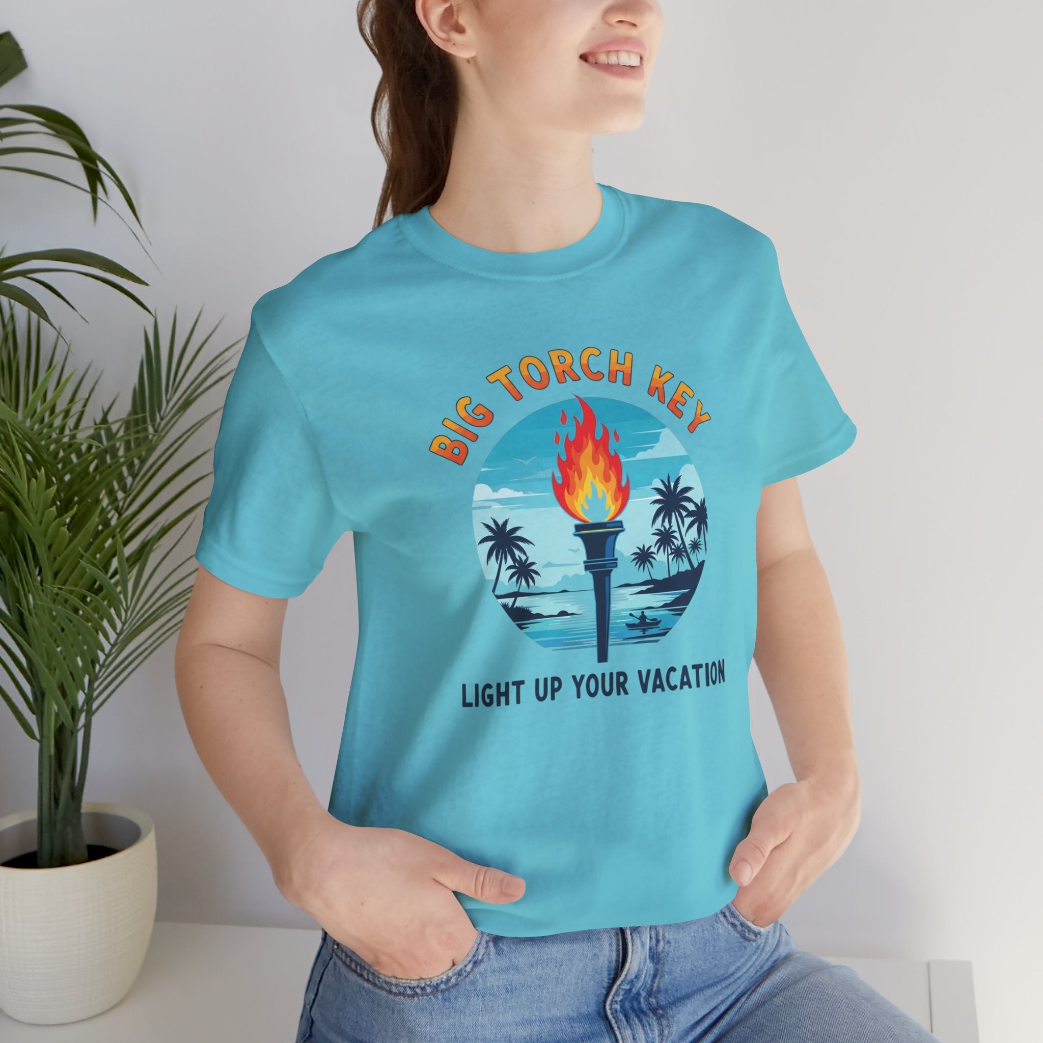 FLORIDA KEYS COLLECTION Big Torch Key Vacation Tee - Light Up Your Vacation, Casual Summer Shirt, Beachwear, Travel Gift, Unisex Graphic Tee