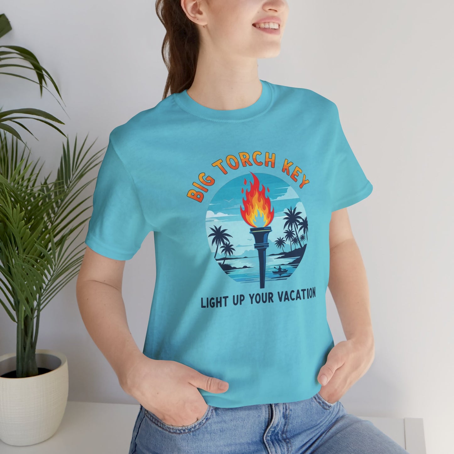 FLORIDA KEYS COLLECTION Big Torch Key Vacation Tee - Light Up Your Vacation, Casual Summer Shirt, Beachwear, Travel Gift, Unisex Graphic Tee