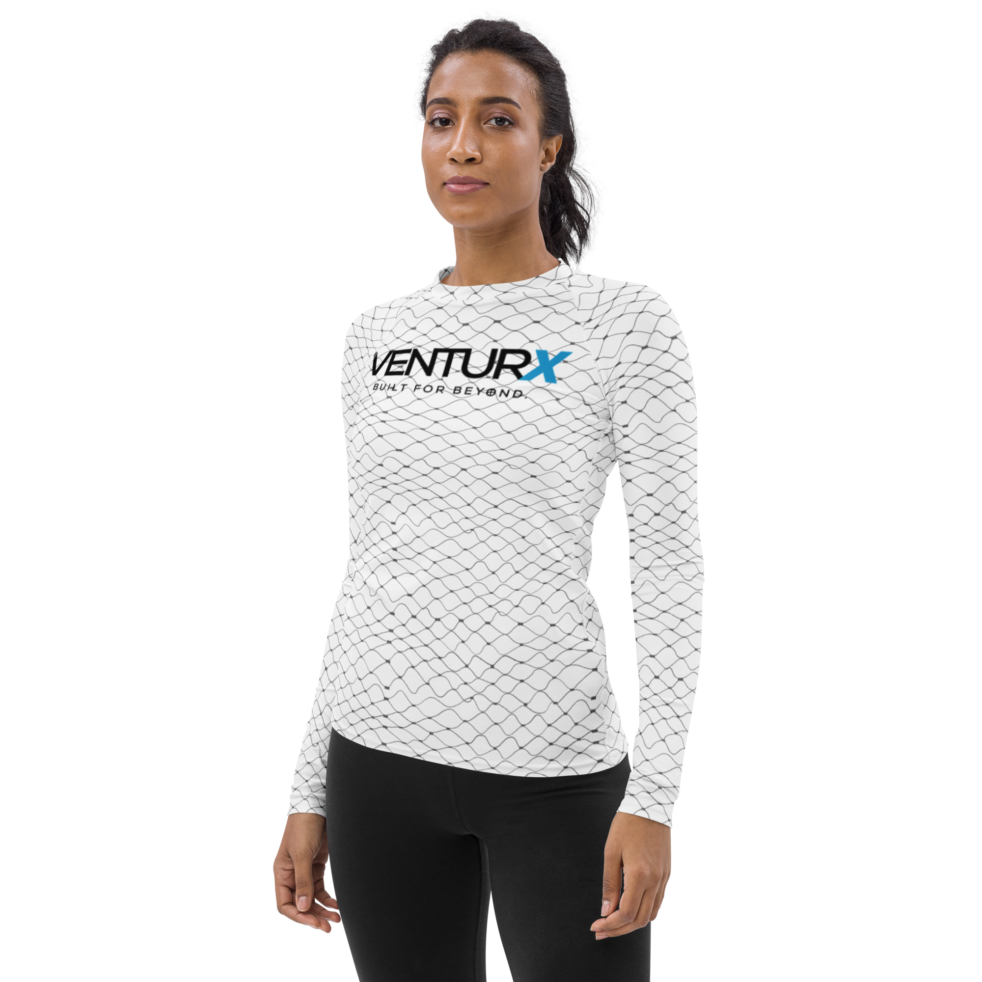 VENTURX™ Fishnet Graphics Women's UPF 50+ Rash Guard Shirt