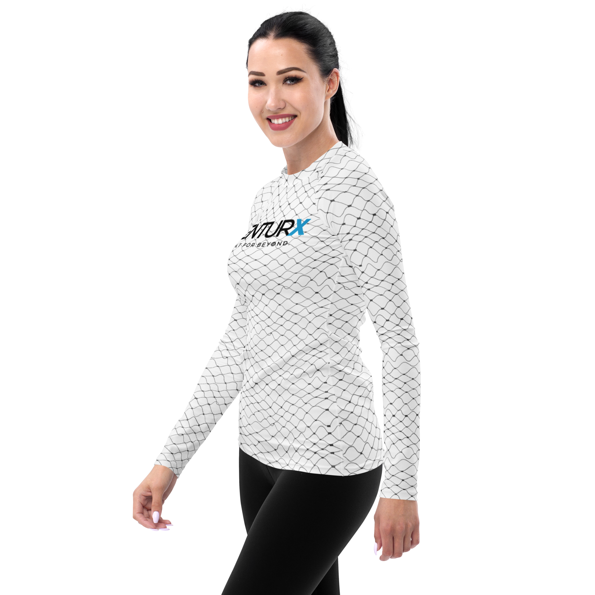VENTURX™ Fishnet Graphics Women's UPF 50+ Rash Guard Shirt