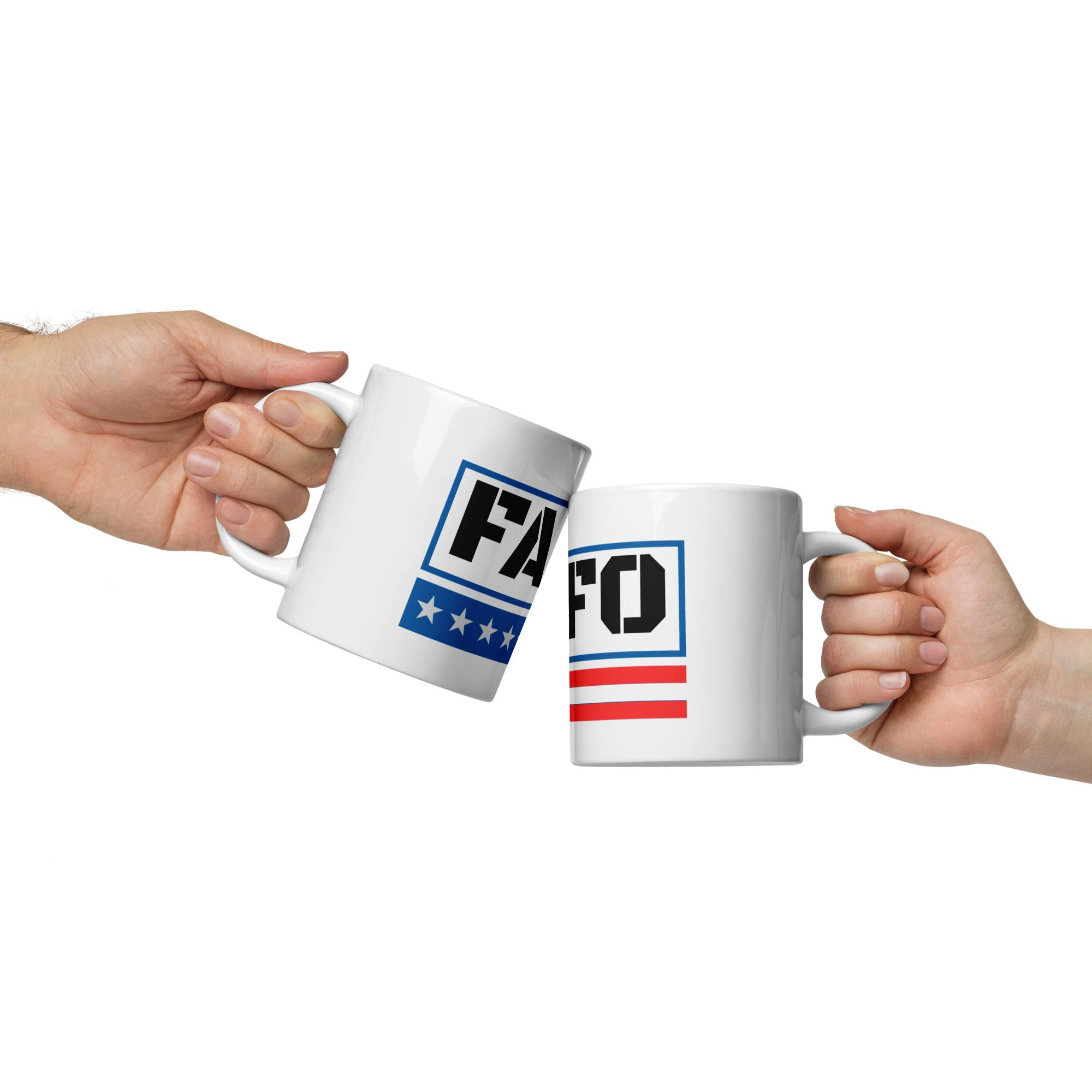 FAFO White Glossy Large Mug 20 ounce