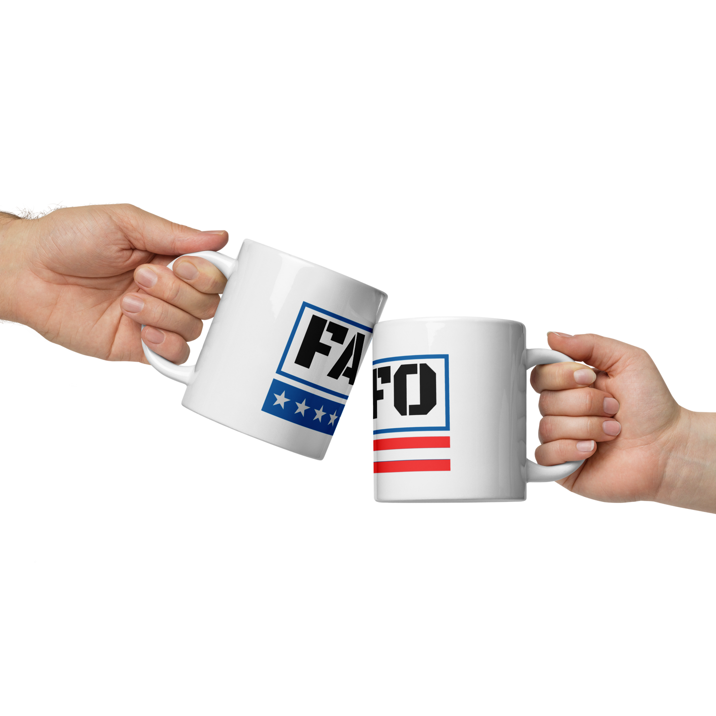 FAFO White Glossy Large Mug 20 ounce